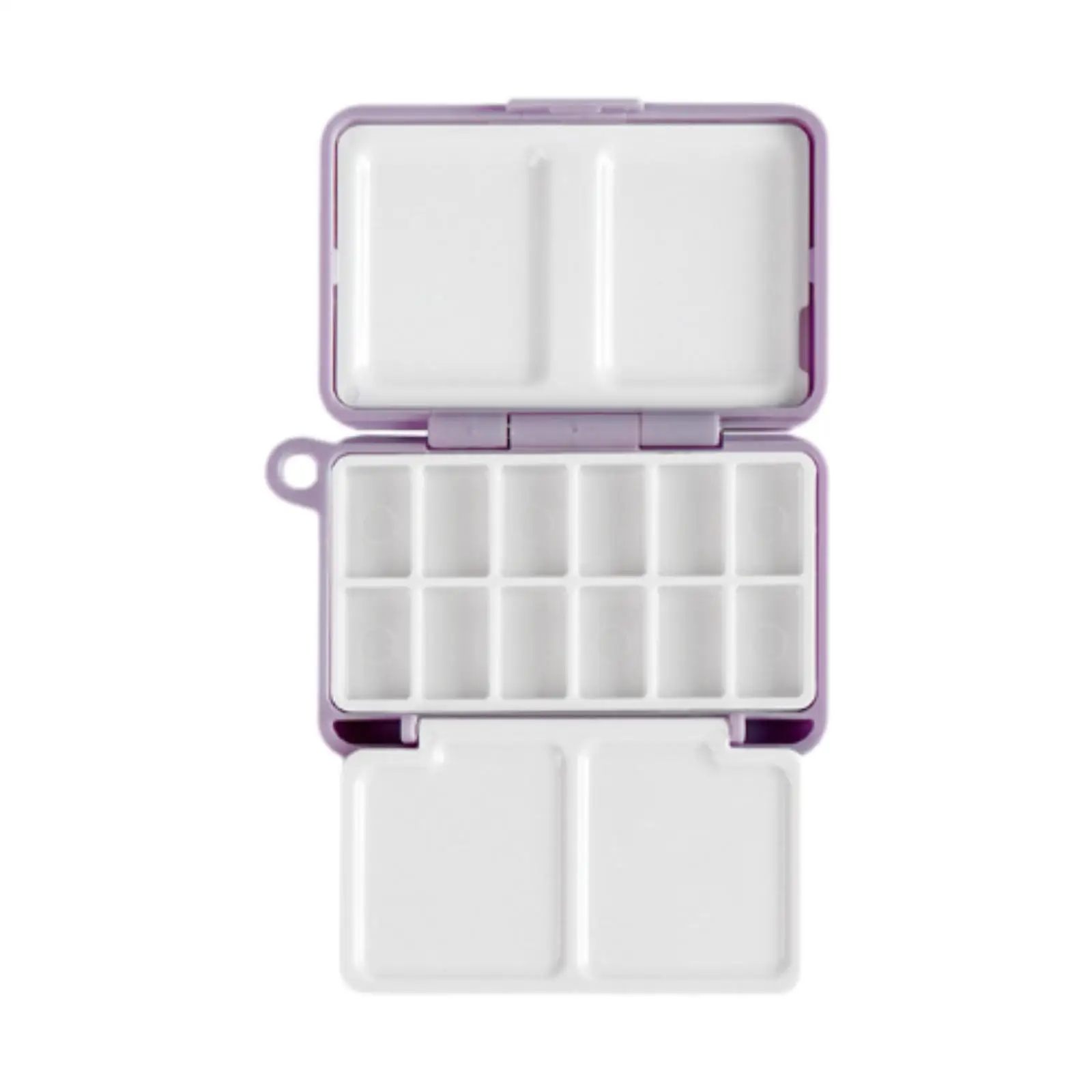 สีน้ํา Palette Empty Mini แบบพกพาพร้อมฝาปิดสีกล่องเดินทางสําหรับ Sketching Nail Art Notebook Graffiti อะคริลิคและสีน้ํามัน