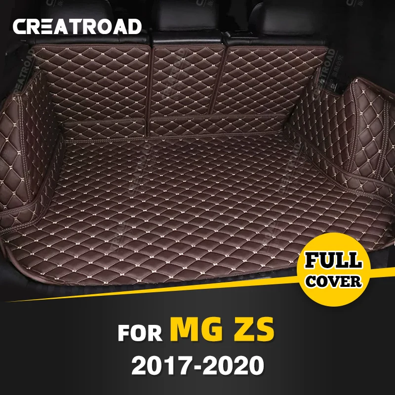 

Автомобильный коврик для багажника с полным покрытием для MG ZS 2017-2020 19 18, кожаный автомобильный коврик для багажника, подкладка для груза, защитные аксессуары для интерьера