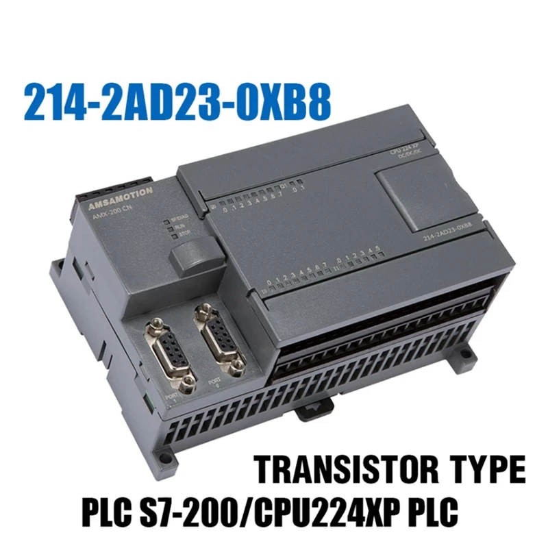 Controlador lógico programable CPU224XP S7-200 PLC, 24V, 214-2AD23-0XB8, salida de Transistor