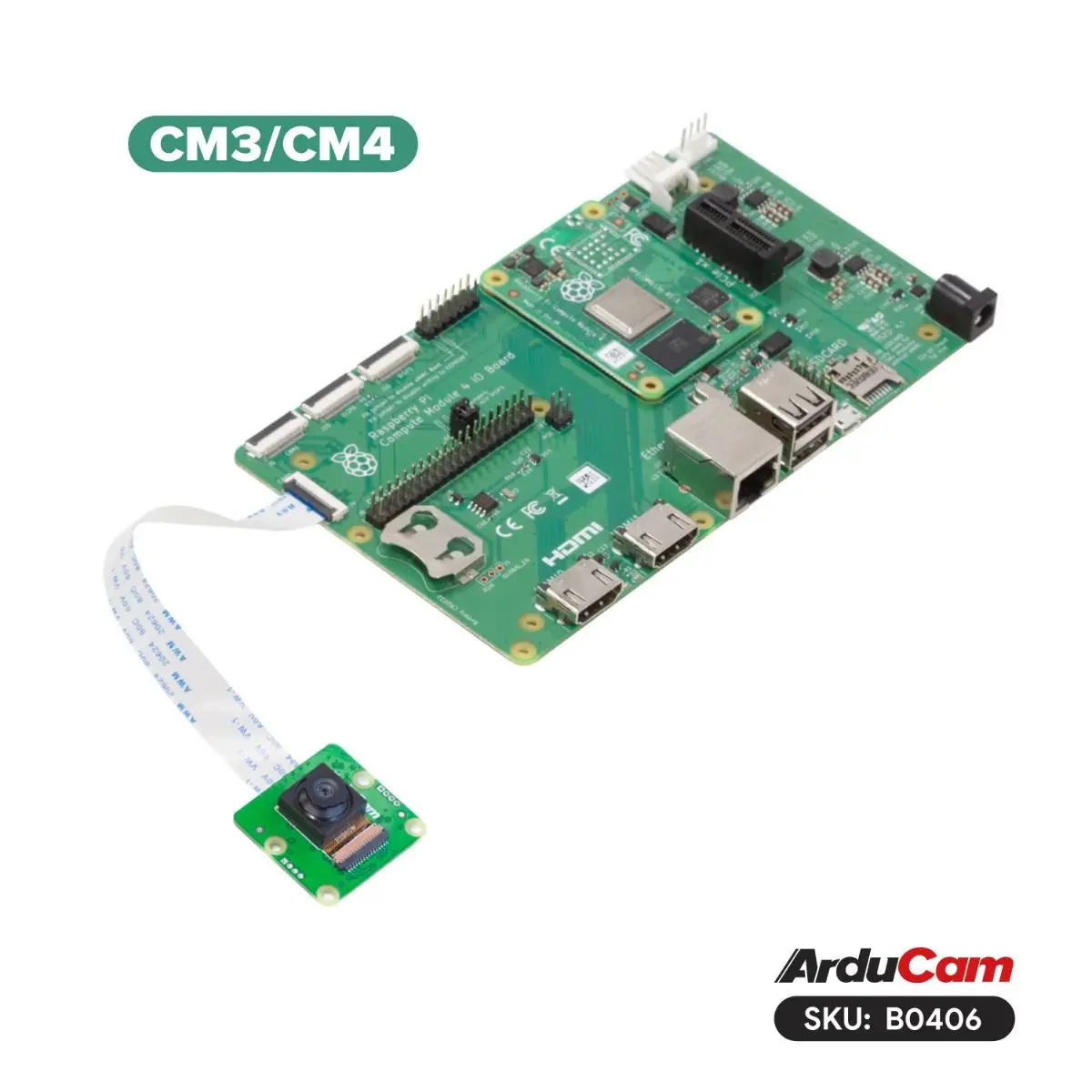 โมดูลกล้อง IMX378 12MP Arducam พร้อมมุมกว้างสำหรับ Raspberry Pi