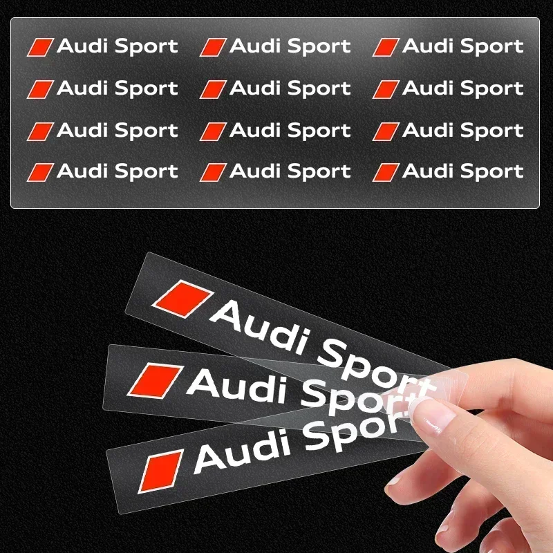 Car Styling Rearview Mirror Decoration Sticker for Audi Sport Sline RS A3 A4 B8 8P 8V B6 A5 A6 C7 Q5 B9 B7 C6 A1 Car Accessories