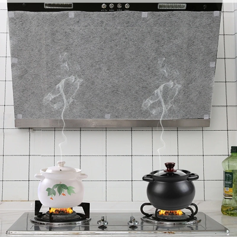 Ranges Hood Grease Filter Paper Kitchen Oil Absorbing Paper Cooker Hood Filter D08D