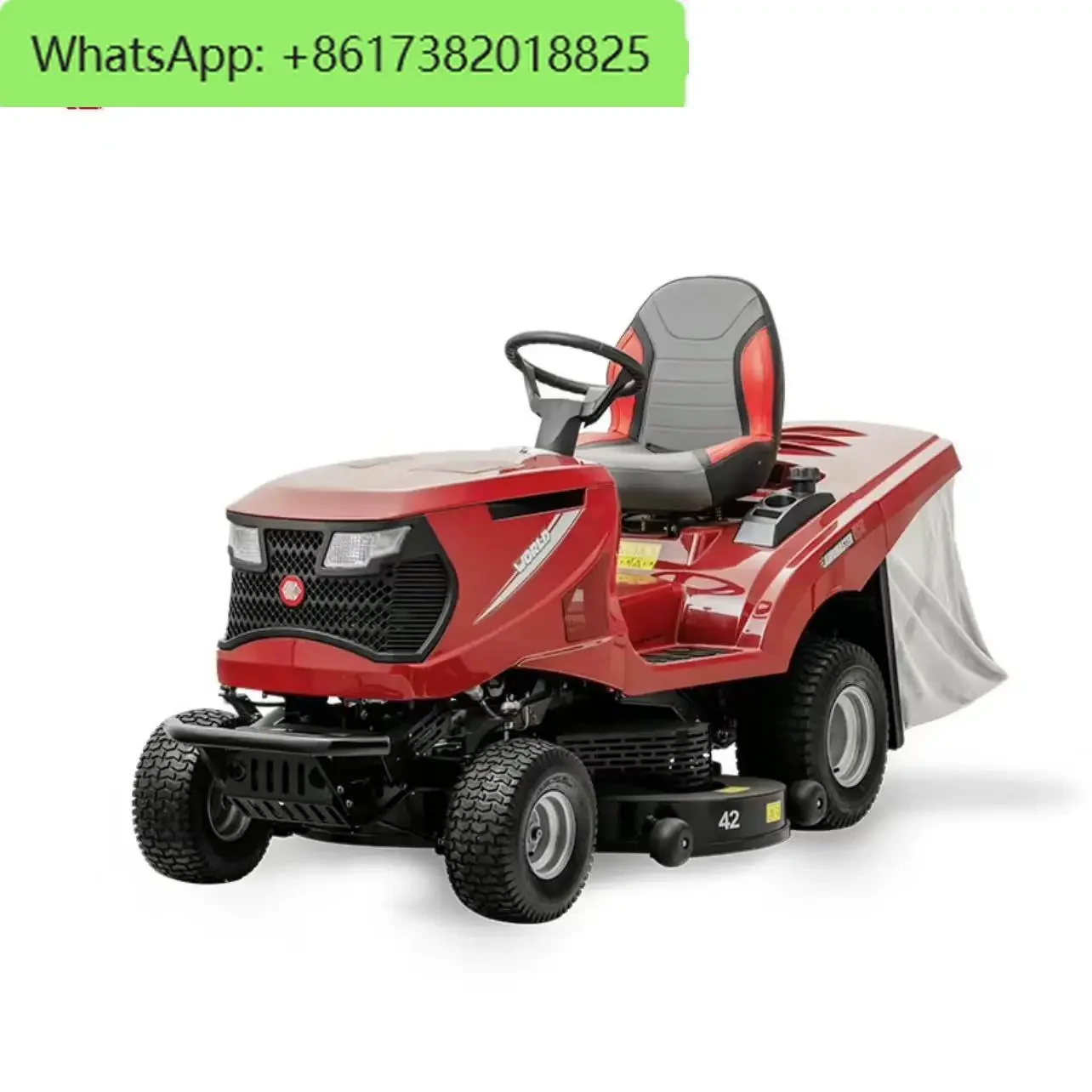 Power mounted lawn mower with high horsepower weeding machine