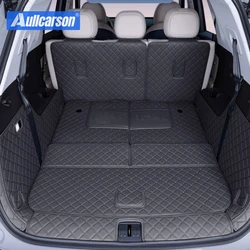 For Russian Chery Tiggo 9 2025 Trunk Mat Leather Durable Cargo Liner Carpets Full Coverage Rear Interior Accessories 8 Pieces