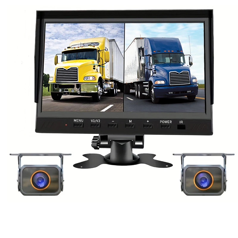 

7 Inch 2CH IPS Screen 1080P Waterproof Backup Camera System Car Recorder Reverse Camera Kits For RV Lorry Truck