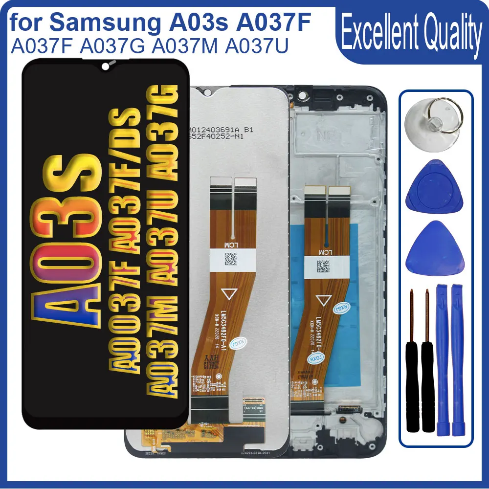 

New Tested Screen for Samsung Galaxy A03s A037F SM-A037F/DS LCD Display Touch Screen Digitizer Assembly for Samsung A03s Screen