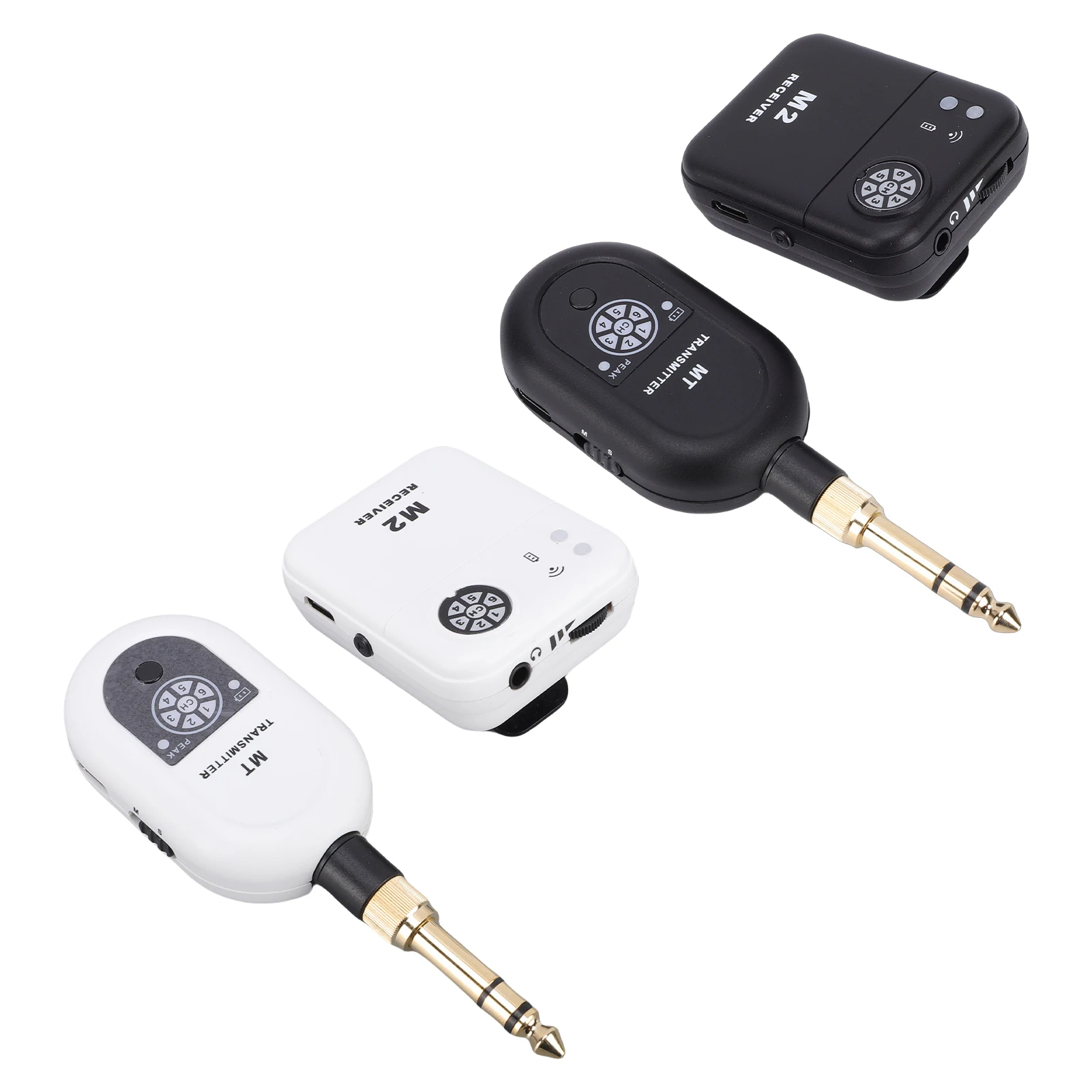 2.4G Wireless In-Ear Monitor System Ultra Low Latency 10.8ms Real Time Monitoring 6 Independent Channels Transmitter Receiver