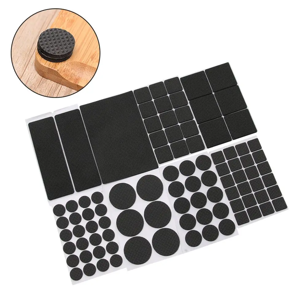 1/2/6/15/24PCS Soft Bumper Self-adhesive Table Anti Noisy Furniture Leg Pads Floor Protector Anti-slip Mat