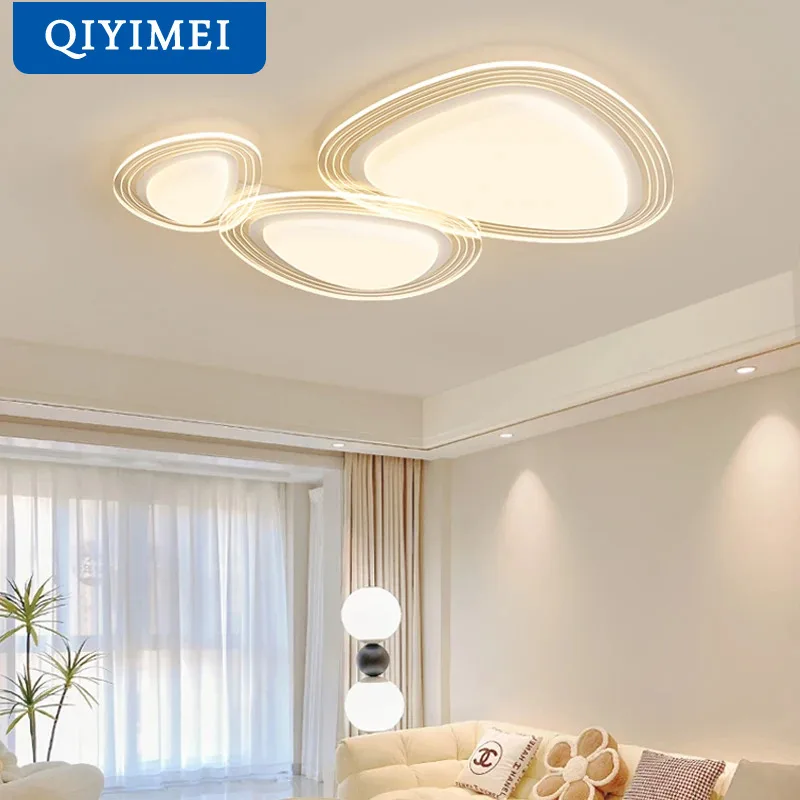 lustres de interior para sala de estar lampadas para quarto cozinha branco creme iluminacao decoracao brilho lampada pendurada 01