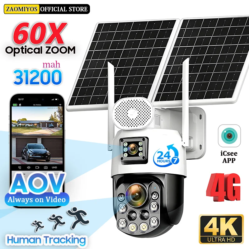 4K 60X Optical Zoom…