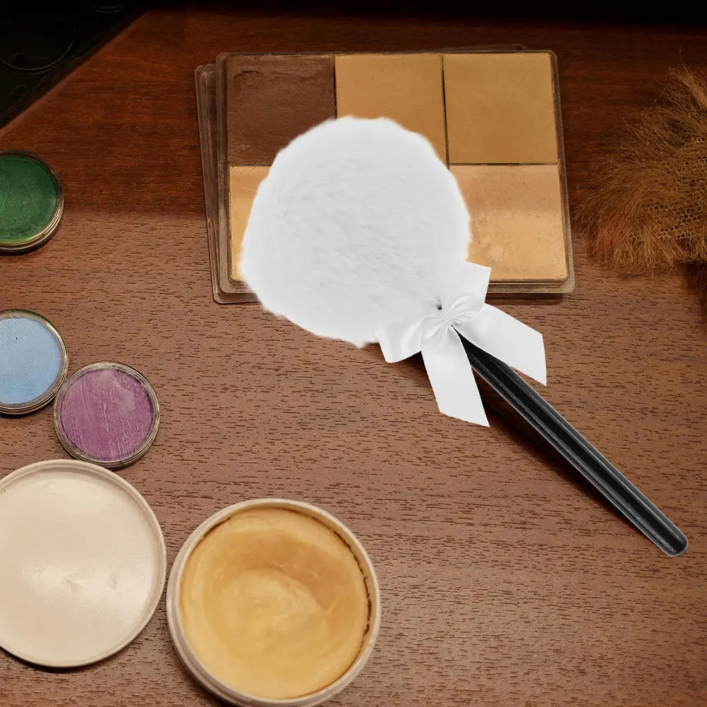 3 ชิ้น แป้งพัฟแต่งหน้า แผ่นรองแต่งหน้า ขนยาวนุ่ม โบว์ผูกผม สำหรับทาหน้า ทาตัว แป้งฝุ่น แป้งอัดแข็ง คุชชั่น