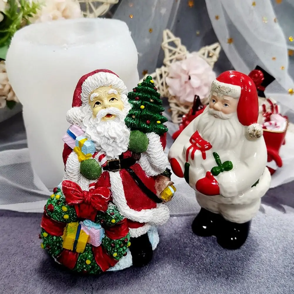 

Reuseable Santa Claus Mold Making Ornaments Creativity Soap Making Mold Handcraft Tools Christmas Candle Mold Candle Making