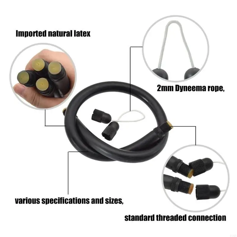 340F Quick Assembly Rubber Harpoons Elastic Latex Tube 20-30cm Speargun Band Spearfishing Band Latex Tube Fishing Accessories view 2