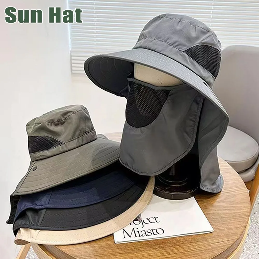 

Breathable Bucket Hat UPF 50+ UV Protection Men Summer Outdoor Fishing Hat Sun Hat with Large Brim Hiking Camping Beach Travel