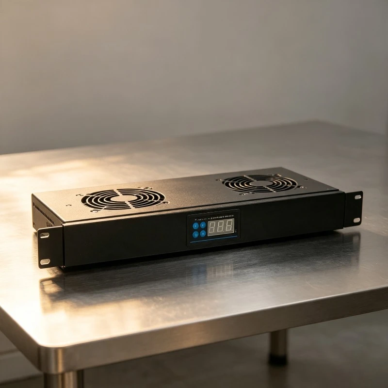 Industrial 1U Rack Temperature Control Speed Adjustable High Airflow Silent Cooling Fan 220V/110V