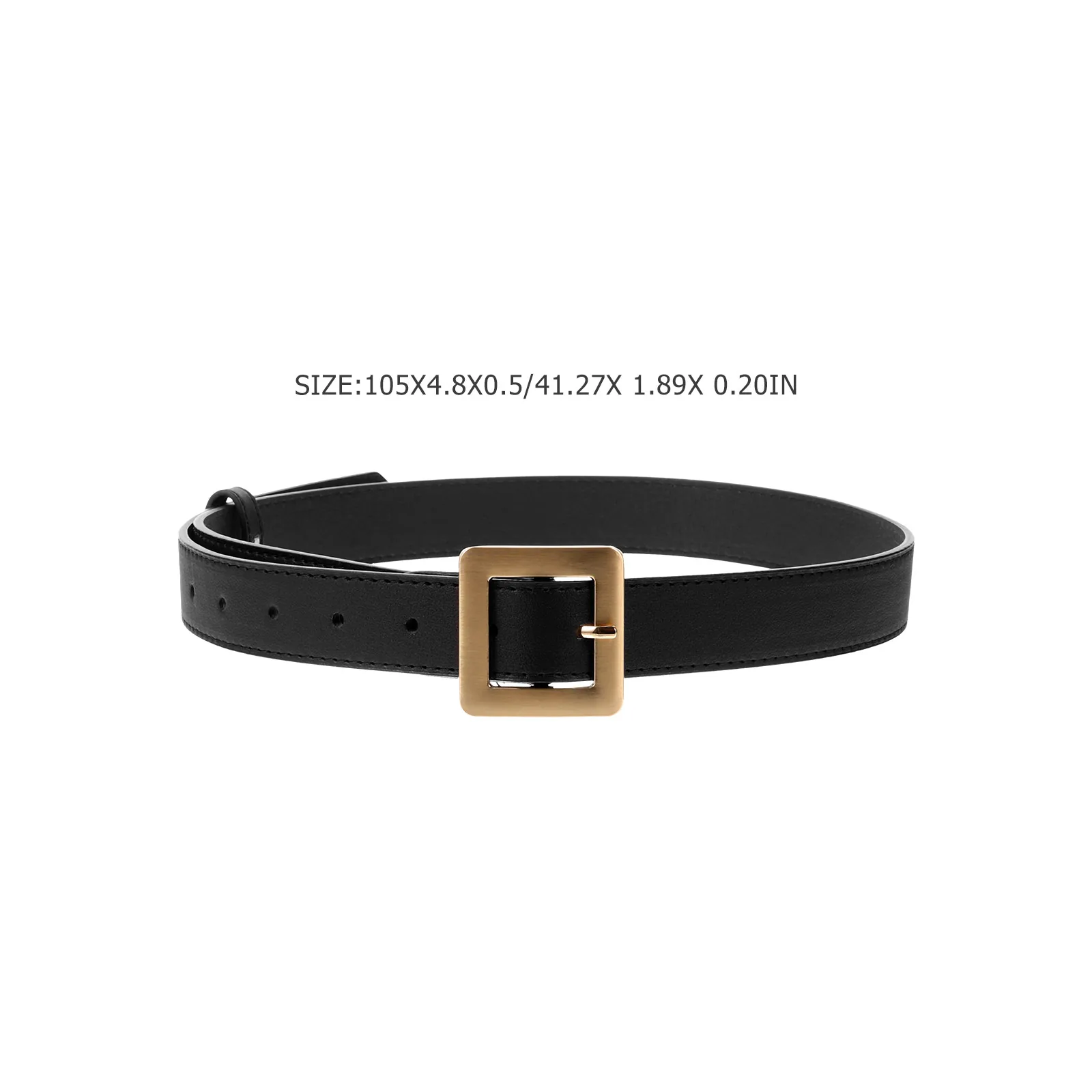 

Women Belts Retro Gold D-shaped Buckle Waist Ladies Vintage Elastic Golden Wide Women's