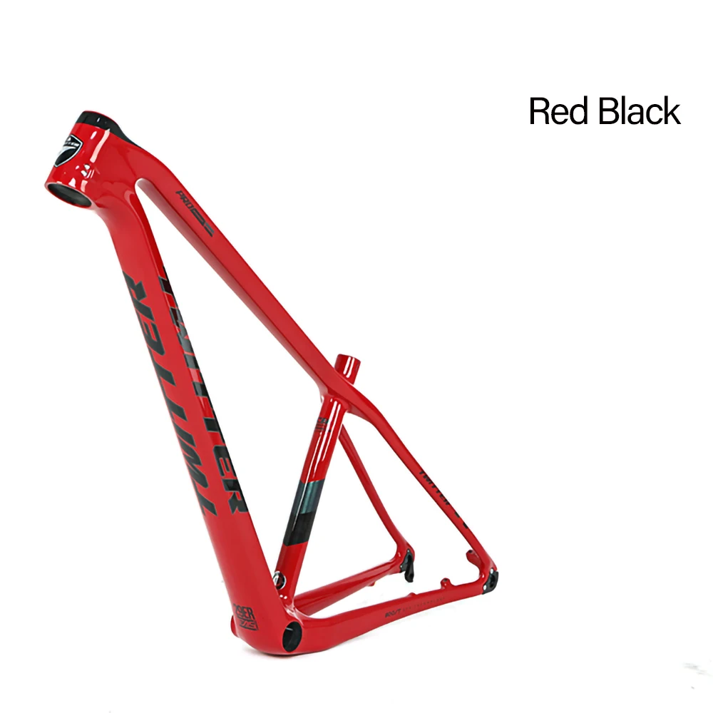 27.5/29ERTwitter Warrio Pro Carbon Fiber Mountain Rack Frame Barrel Shaft 148mm Boost Disc Brake Bike Frame Bicycle Parts