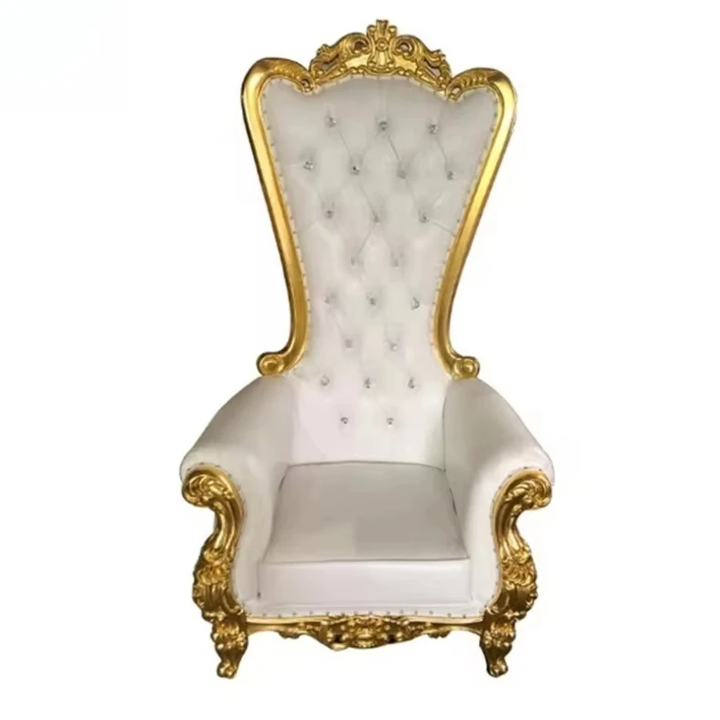 Peiqi مخصص فندق كرسي الملكي الراقية كرسي مطعمة الذهب إطار من الاستانلس ستيل كرسي فندق مأدبة الزفاف #2