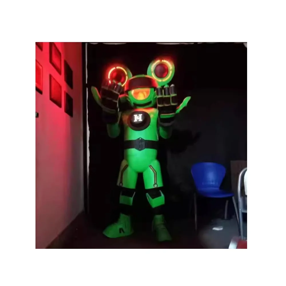 

Led Robot Costume Luminous Dance Performance Show For Night Club Led Light Up Costumes Dance Costumes Led Robot Suit