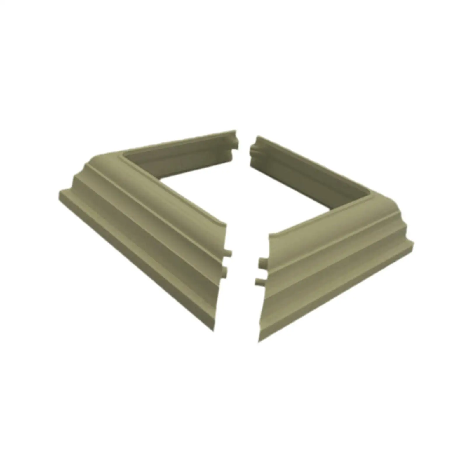 

Vinyl Post Skirt for 4 inch x 4 inch Convenient Post Cover Fence Base Accessories Split Design Base for Porch Fence Deck Patios