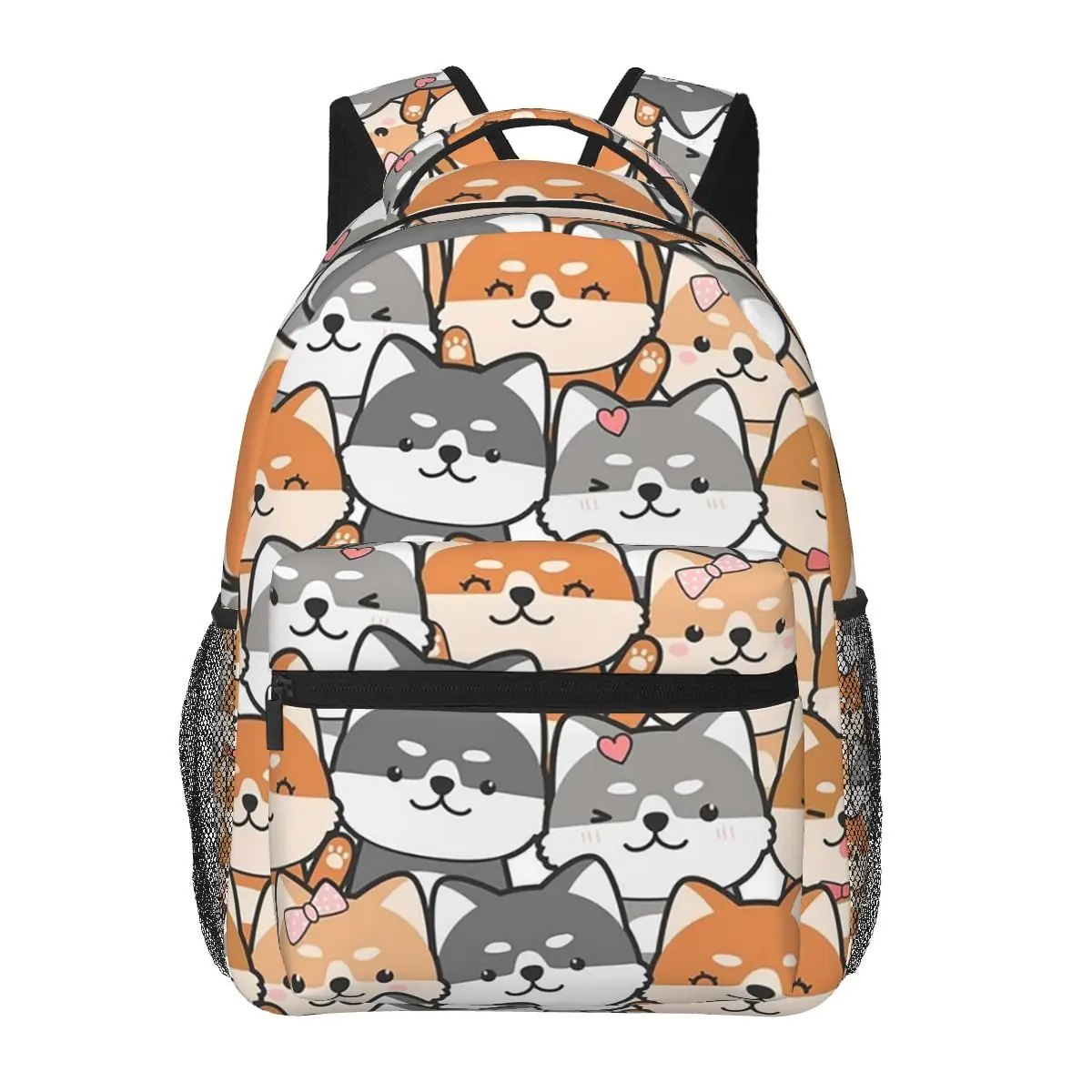 

Shiba Inu Backpacks Boys Girls Bookbag Students School Bags Cartoon Kids Rucksack Shoulder Bag Large Capacity