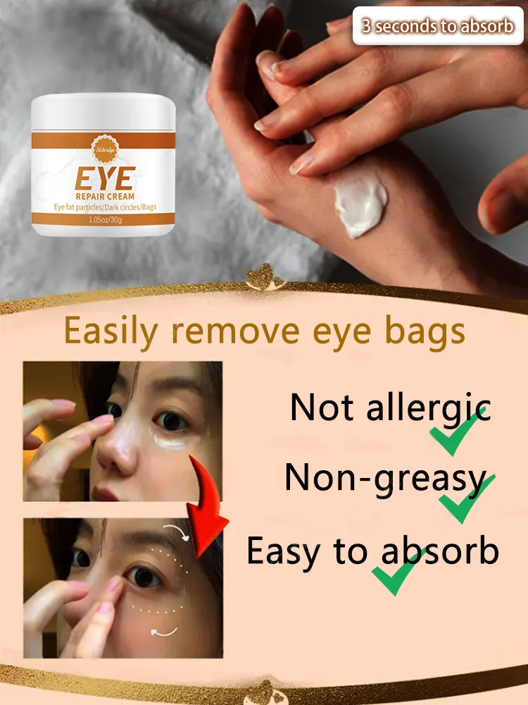 Instant Eye Bag Remover Gel-Cream Erase Bags Under Eyes | Dark Circle Corrector | 7 Days Visible