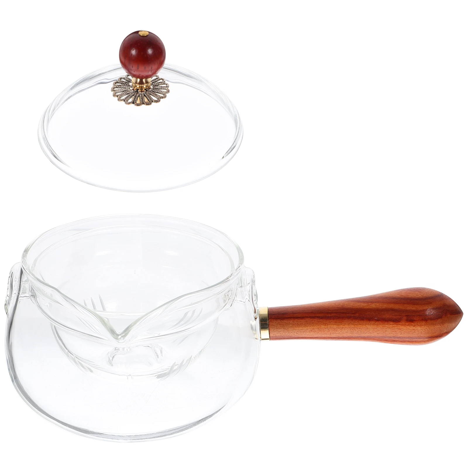 

Teapot 360 Rotation Function Side Handle Design Elegant Tea Dispenser for Household Chinese Gongfu Tea Brewing Use