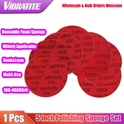 5 Inch 125mm Mirka Abralon Sanding Disc Sponge 180-4000 Grit Foam Hook&Loop Polishing Buffing Discs Sanding paper