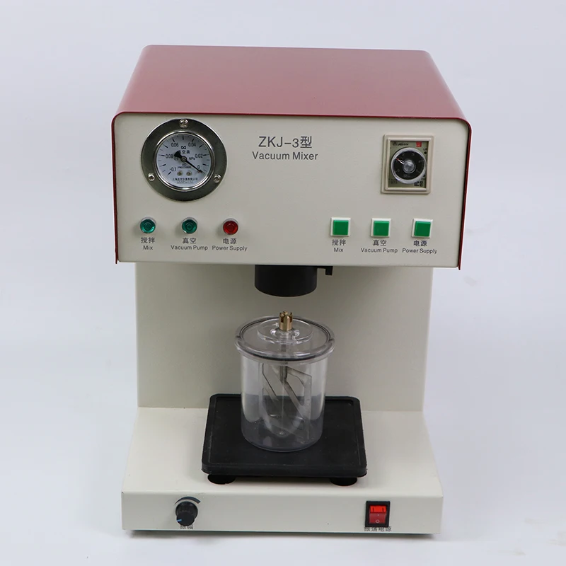 

ZKJ-3 Dental Vacuum Mixer Dental Lab Equipment Lab Compact Gypsum Stirrer with Vacuum Pump & Mixing Cup for Bubble-Free Casts​