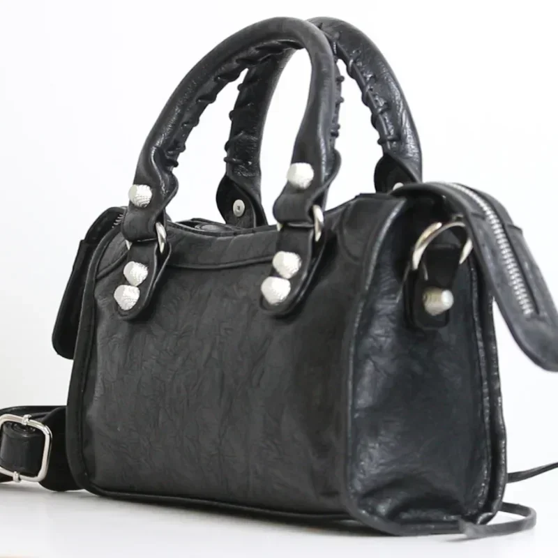 fashionn new Luxury Solid Handbag Female Messenger Tote Motorcycle Handbags Quality PU Leather Women Crossbody Shoulder Bags