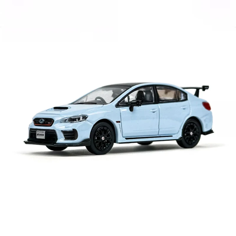 دييكاست الأصلي 1:64 مقياس WRX STI S208 سبيكة نموذج محاكاة الديكور الهوايات الهدايا التذكارية جمع عرض ثابت