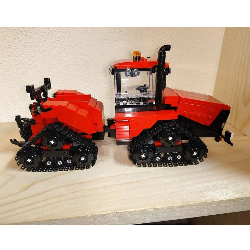 MOC-260750 Urban Farm Agricultural Field Plowing Tractor Building Block Model, 793 Parts, MOC Boys Children's Birthday Toy Gift
