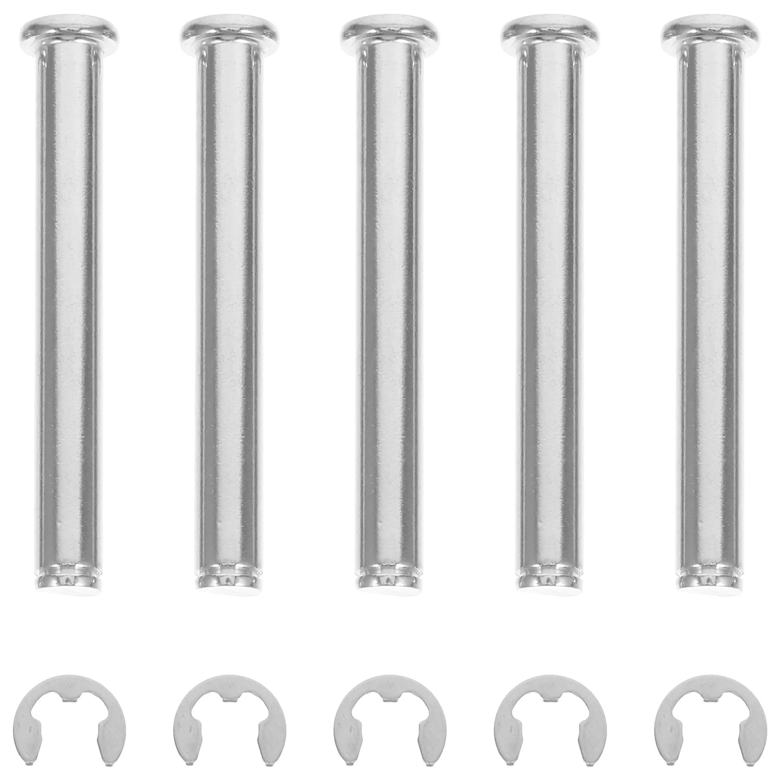 

5pcs Shelf Insert Pin Stainless Steel Pallet Rack Drop Safety Clip Universal Accessories Hooks Clips Racking Silver Locking