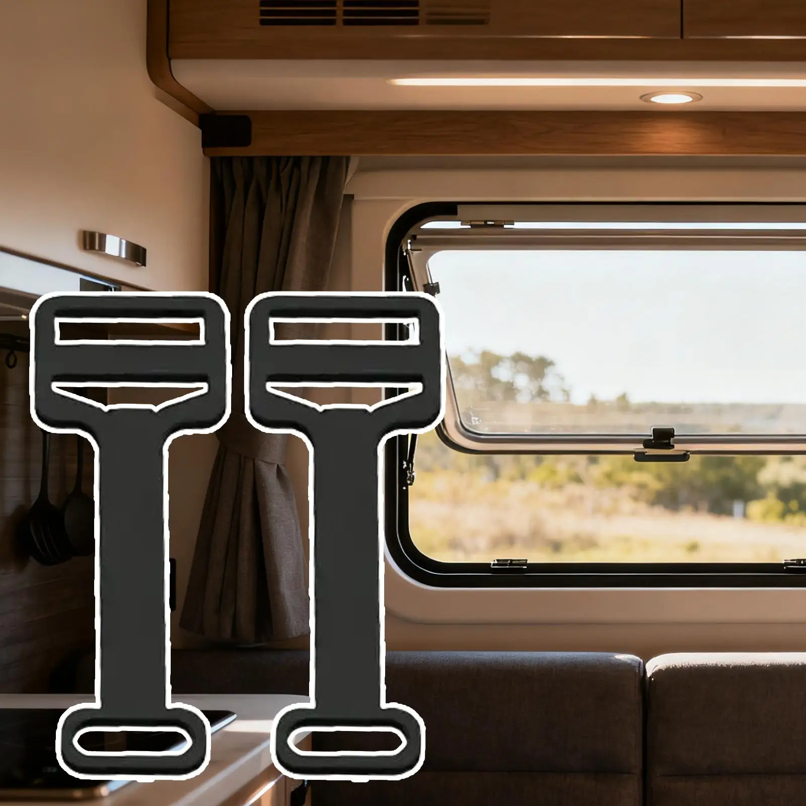 

2pcs RV Window Security Latch & Ventilation Limiter, Child Safe Lock Restrictor For Travel Trailer Caravan Campers