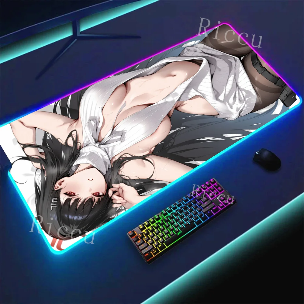 RGB الأزرق الأرشيف Tsukatsuki ريو أنيمي فتاة الحمار أنيمي ماوس الوسادة ألعاب مكتب الألعاب الكمبيوتر المحمول ألعاب الملحقات الفئران لوحات المفاتيح هنتاي