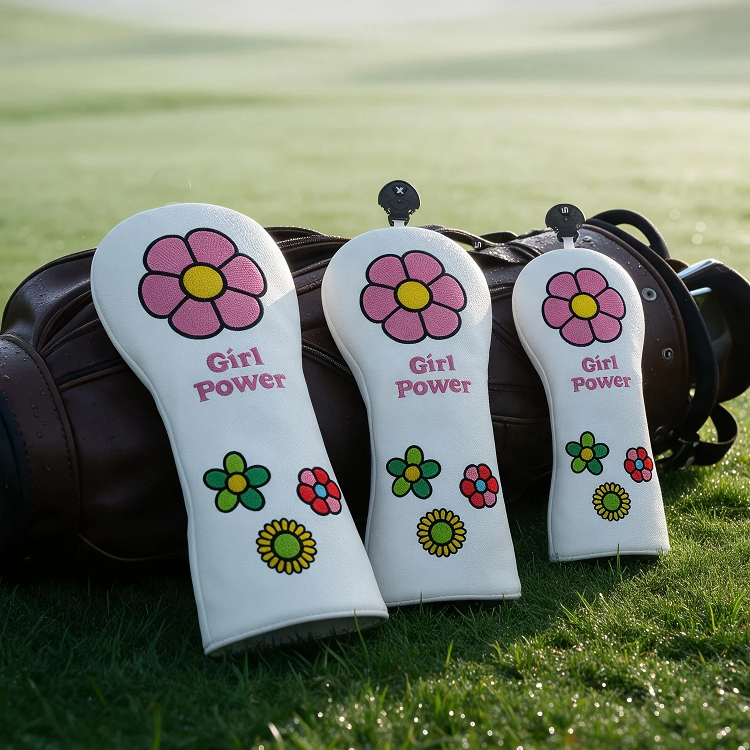 1PC/3PCS Pink Floral Golf Woo - Golf Driver ulasan dan harga