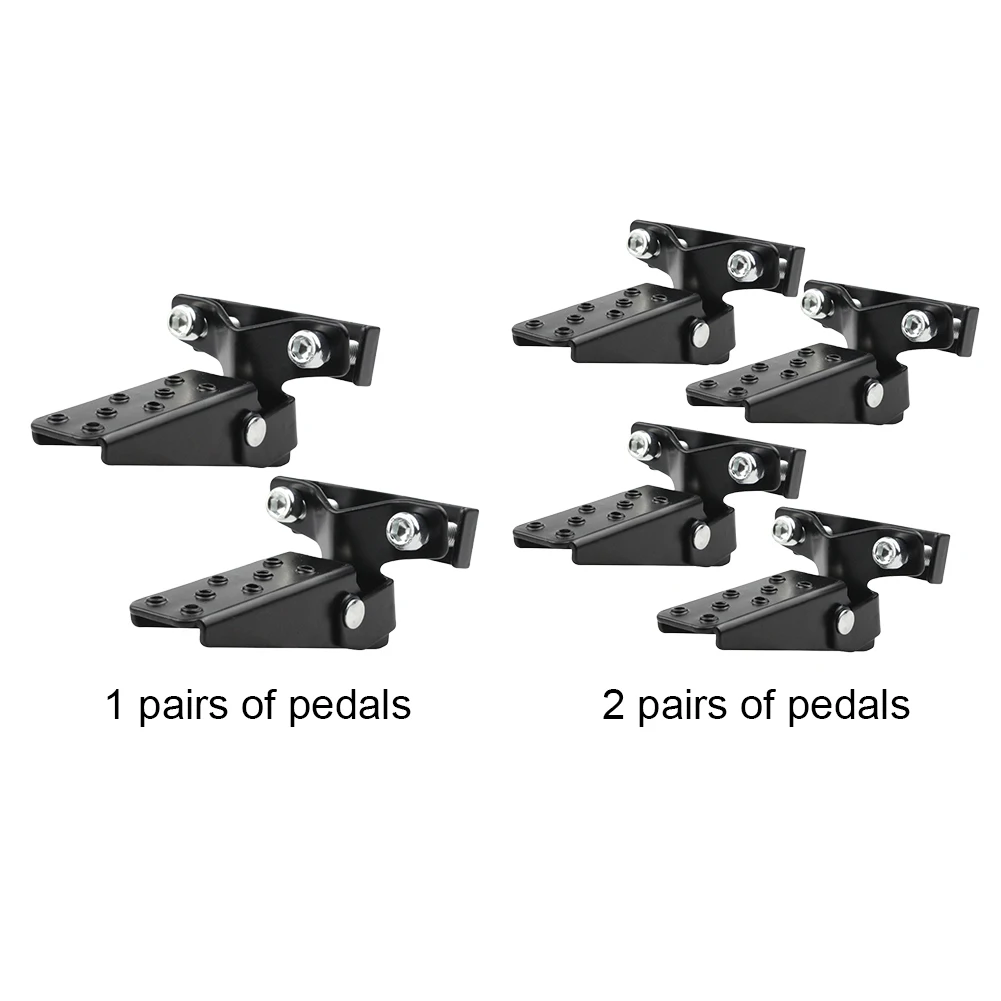 1/2Pair Retro Motorcycle Foldable Foot Pegs Motorcycle Metal Footrests Pedals Folding Retro Motorcycle Clamp-on Foot Step Pegs