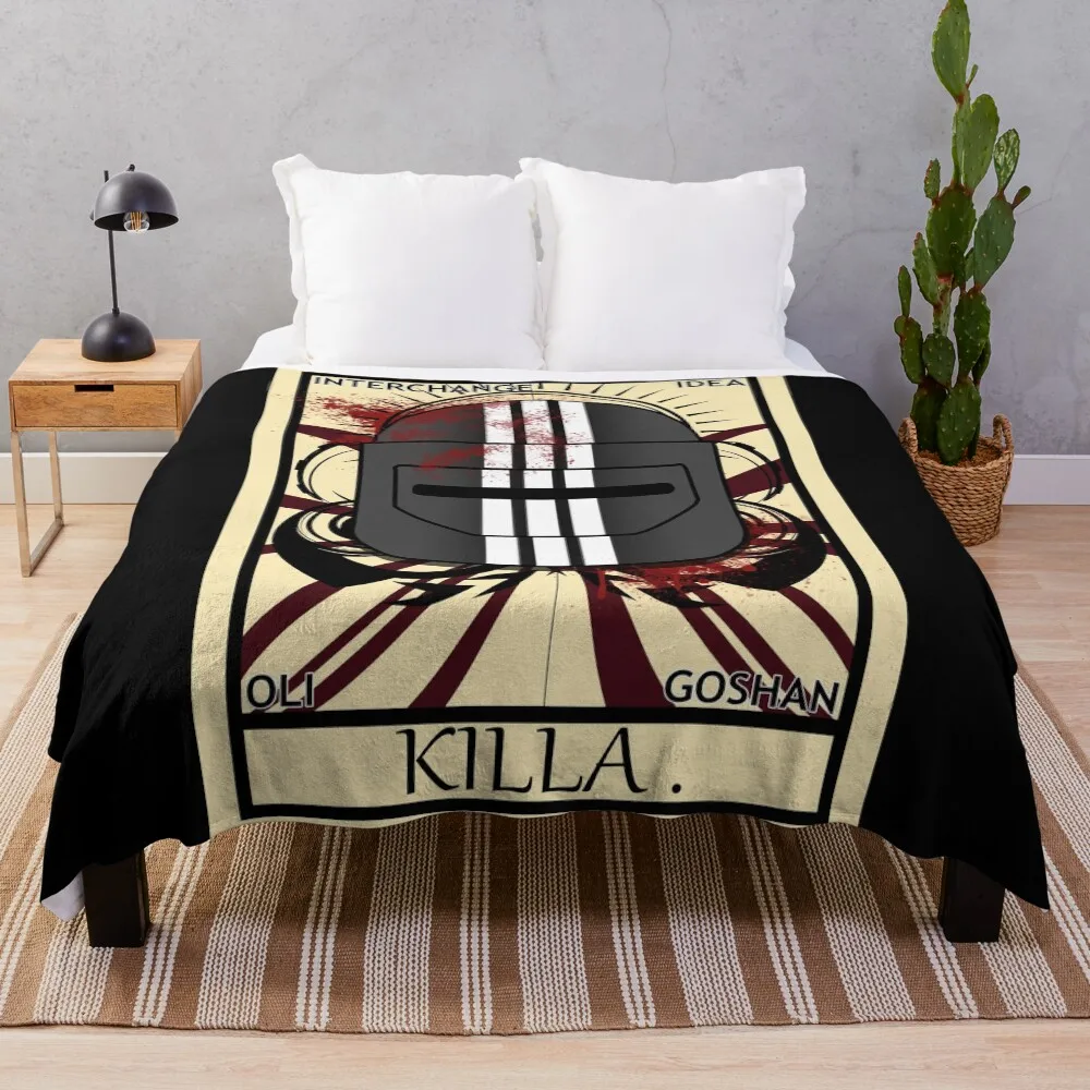 

Escape From Tarkov - Bloody Killa Tarot Throw Blanket Hair Vintage Travel for babies Blankets
