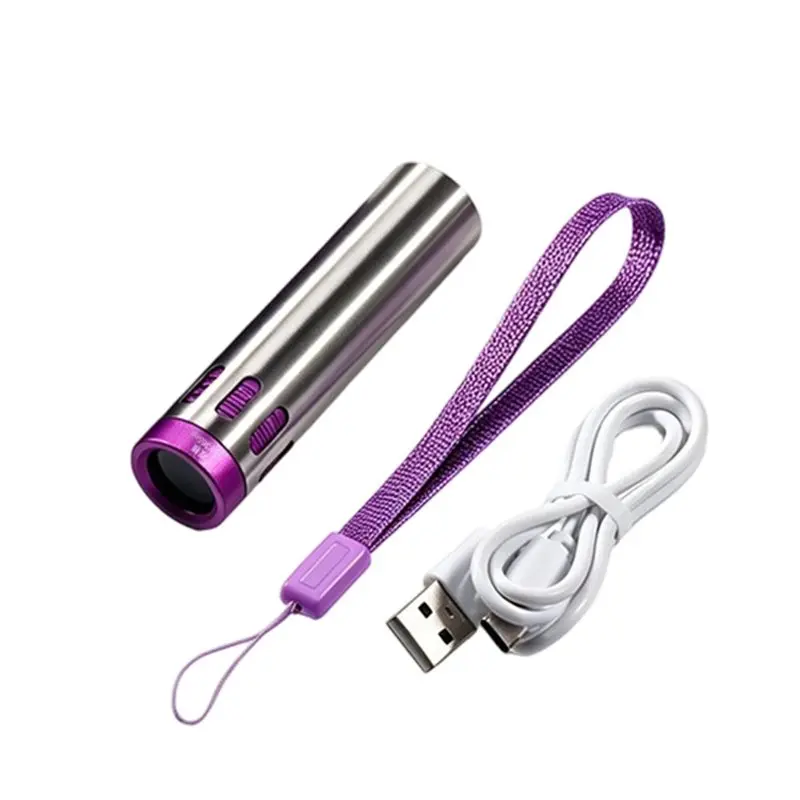 Pet Urine Detecting Led Flashlight 365NM UV Rechargeable Curing Lamp Portable Light Tinea Jade Gem Ore Money Scorpion-AA26