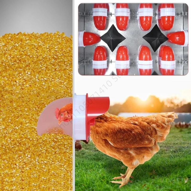 DIY Automatische Schwerkraft Huhn Feeder Regendicht Geflügel Feeder Port Reduzieren Verschütten Lebensmittel Bauernhof Huhn Ente Lebensmittel Controller Werkzeuge – Detail 5