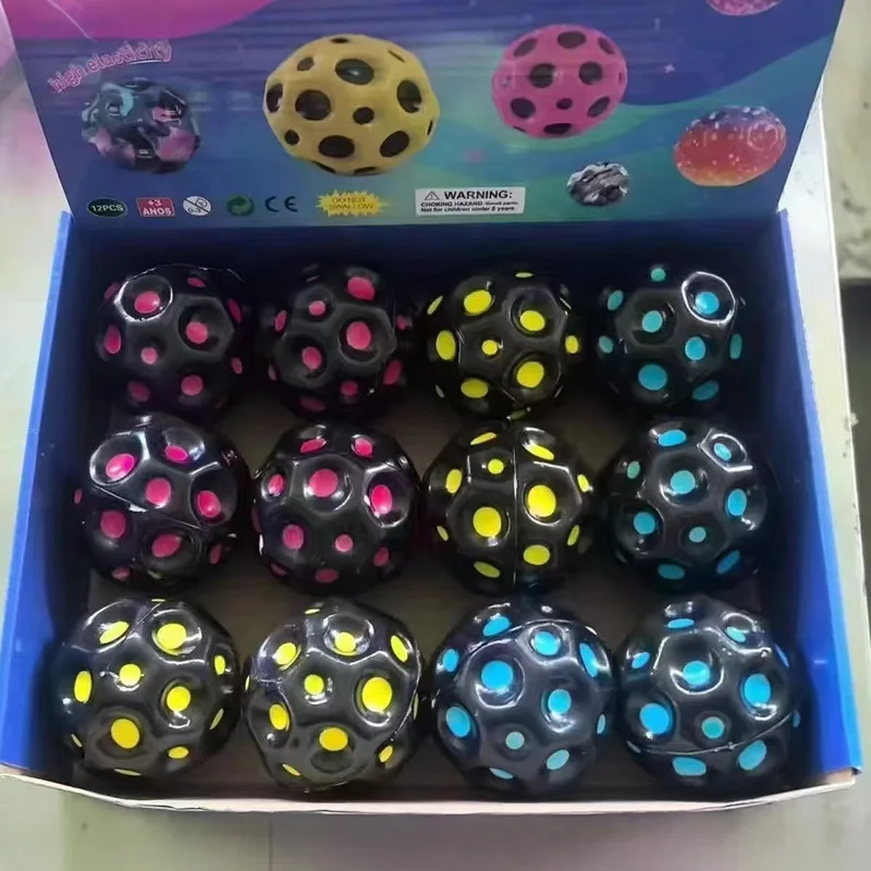 1 pçs ponto 7cm lua bola de alta elasticidade espuma do plutônio alívio do estresse brinquedos para crianças educacional exertional engraçado liberação brinquedos