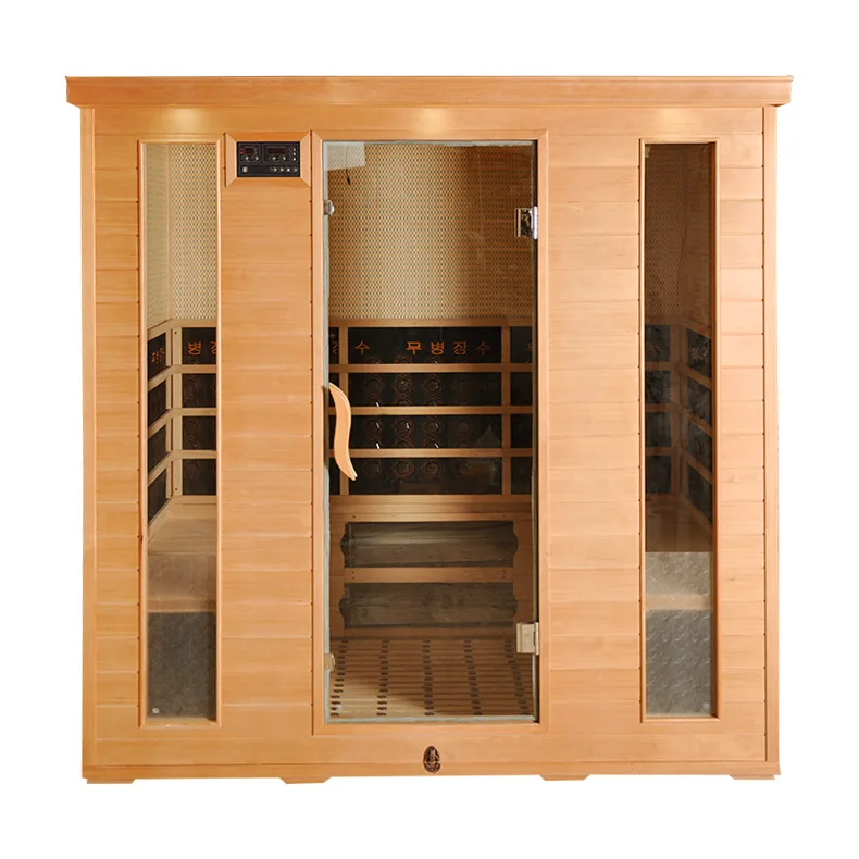 Carbon-Board-Raum vier Personen sitzen gegenüber dem Sauna, kommerzielle Ferninfrarot-Linie, Dampfbad, beweglicher Haushalts-Trockendampf