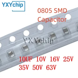50PCS 0805 10UF 10V 16V 25V 35V 50V 63V 106K 10% 2012 X7R SMD Chip Multilayer Ceramic Capacitor