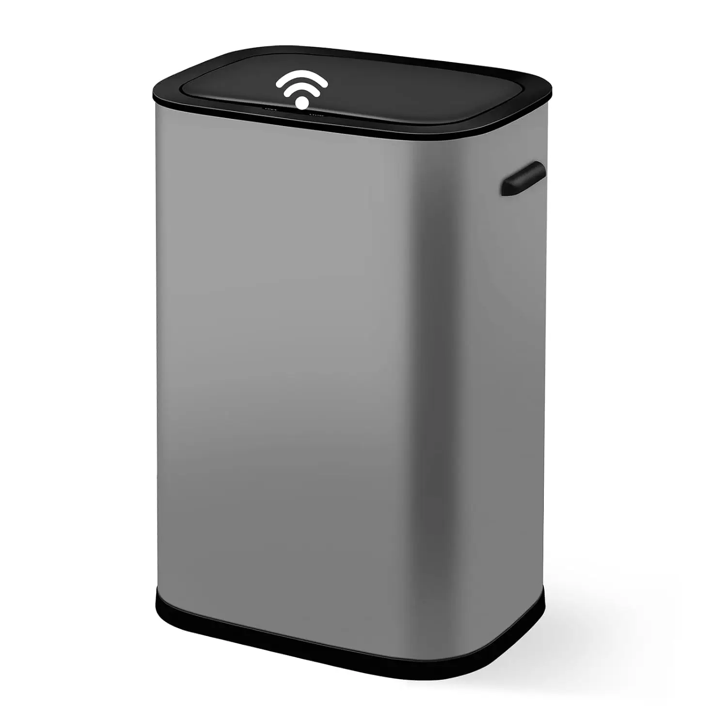 Automatic Trash Can with Lid, 14.5 Gallon Touchless Garbage Can, Smart Motion Sensor Rubbish Can, 55 L Rectangular Stainless Ste