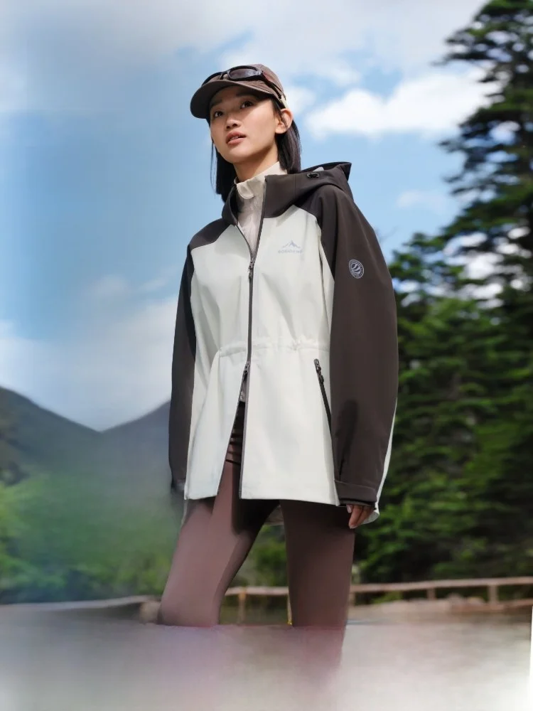 

Куртка Bosideng для женщин: ветрозащитная, водонепроницаемая, дышащая, для походов и альпинизма, модная, свободного кроя.