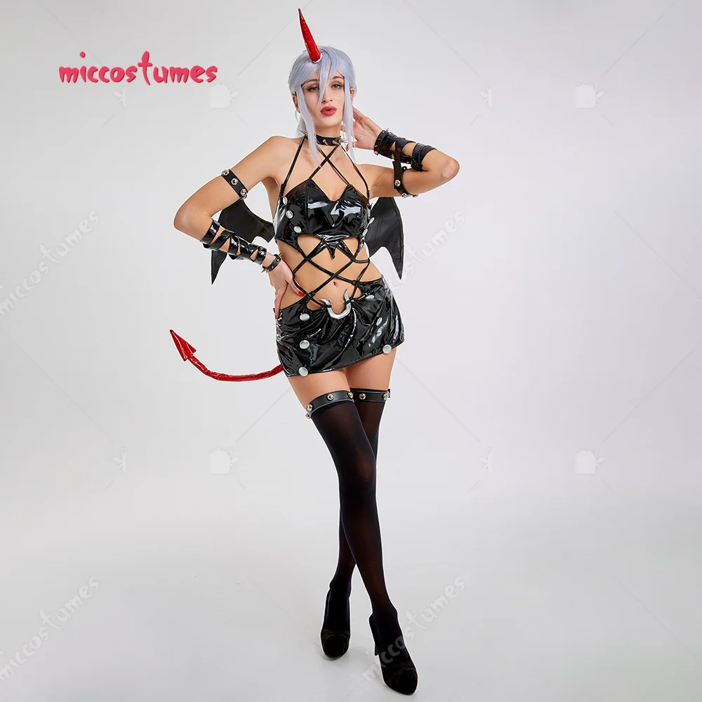 Women's Crossover Strap Bodysuit Cosplay Costume Outfit with Kneesocksfor Women Halloween Bodysuit Cosplay Costume Outfit