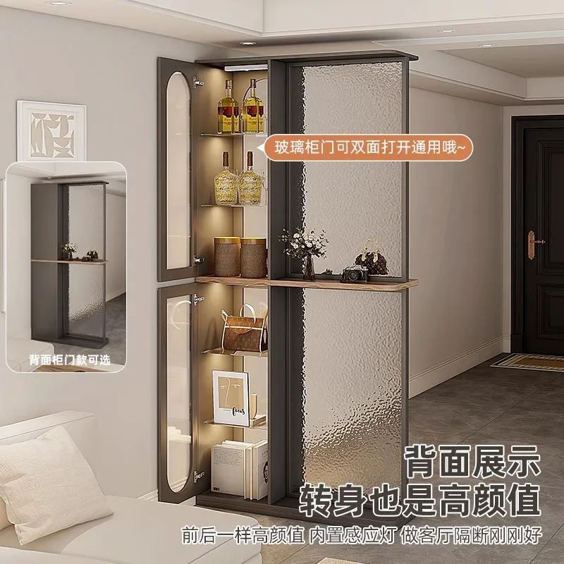 Entry entrance cabinet living room is facing the entrance door screen double-sided partition  shelf room