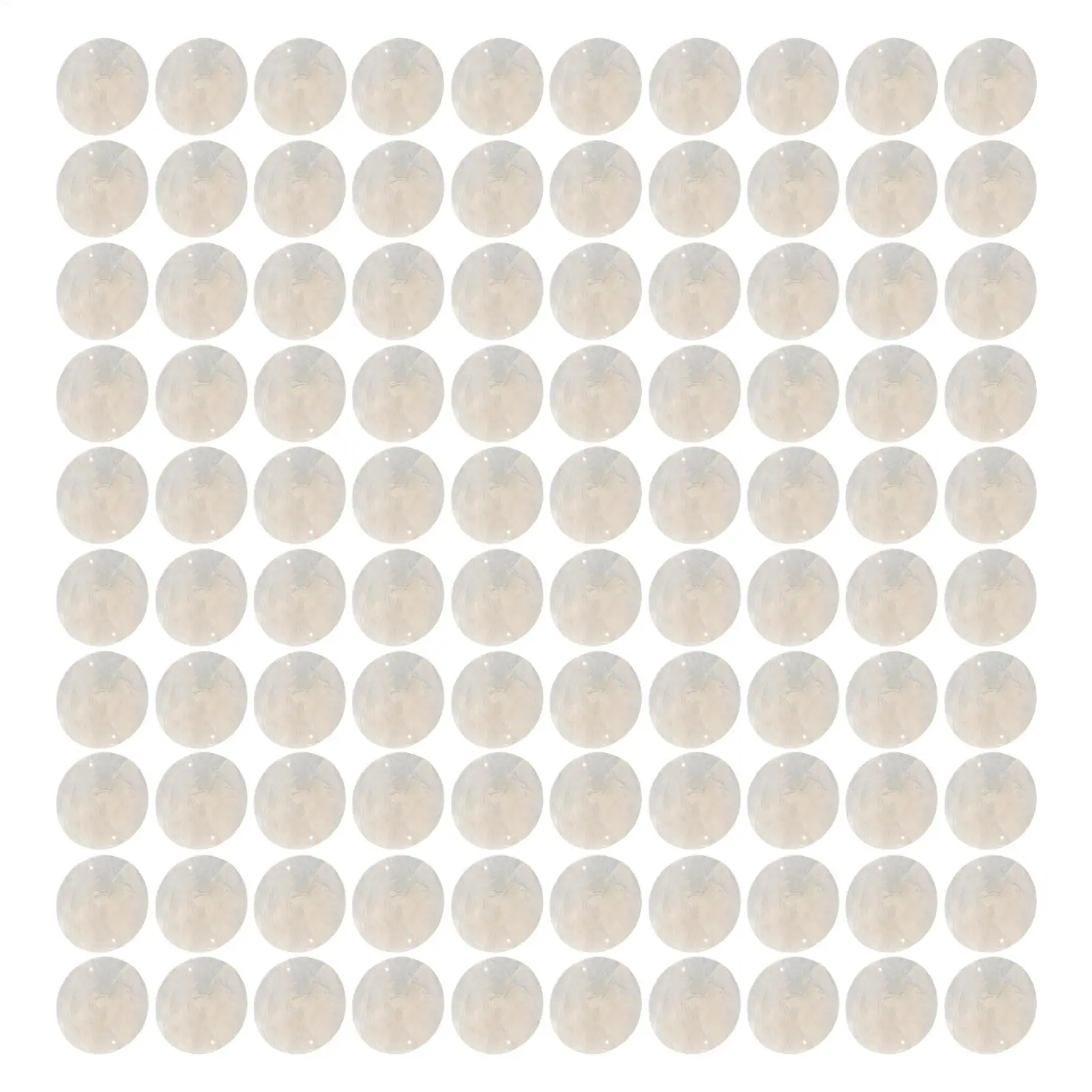 Round Shell 2 Inch Round Seashells With Holes Flat Shell Beads For Jewelry Making/Necklace/Earring/Craft Set Of 100 ﻿