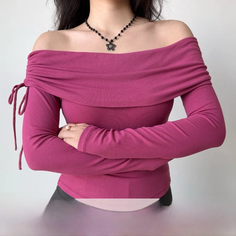 

Go Girl Go Slim Fit ort Length Pure Desire Hot Girl Long Sve T-irt Women's Dstring One oulder Campus Travel opp...