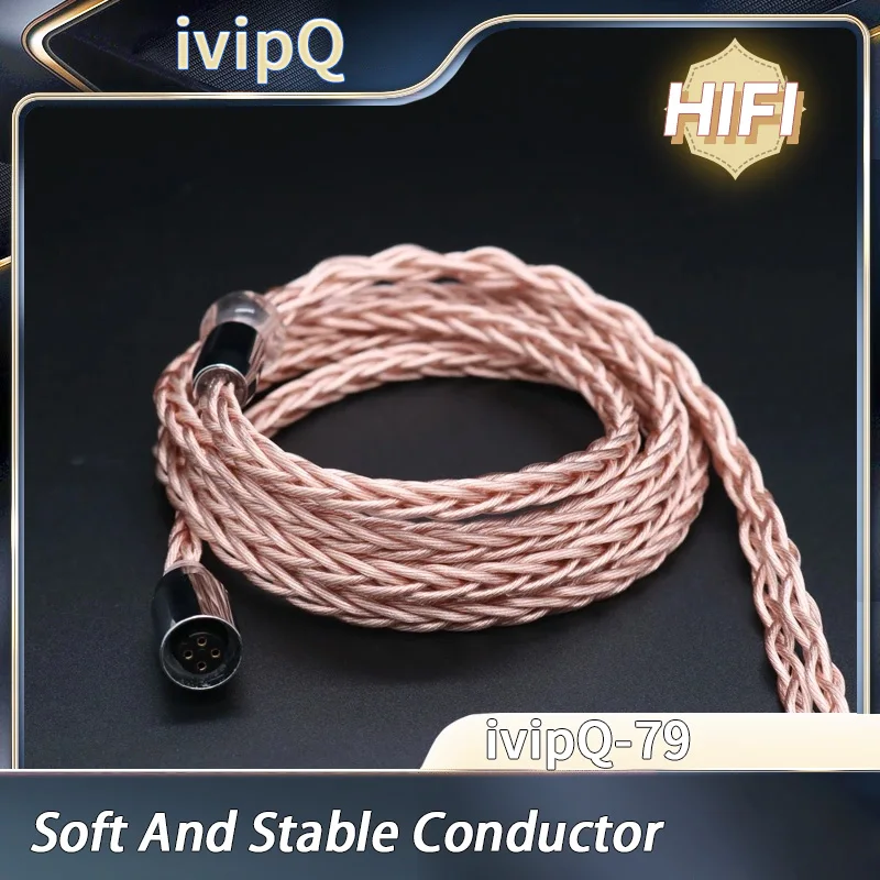 2.5/3.5MM/4.4MM Plug With MMCX/2PIN Graphene Upgrade Modular Cable LITZ Structure Alloy Copper + Graphene Earphone Upgrade Cable